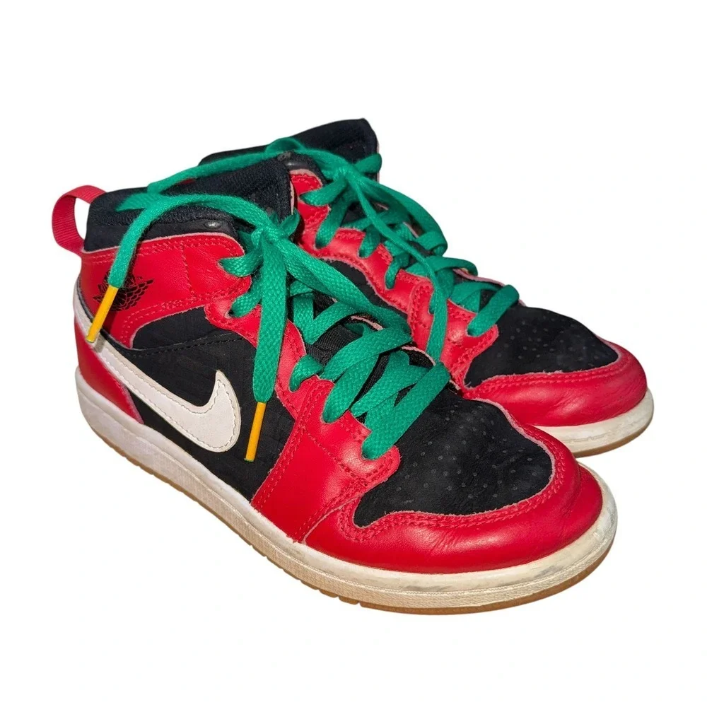 Nike Air Jordan‎ 1 Retro Holiday Christmas Kids 2Y Pre-Owned DQ8419-006 Shoes